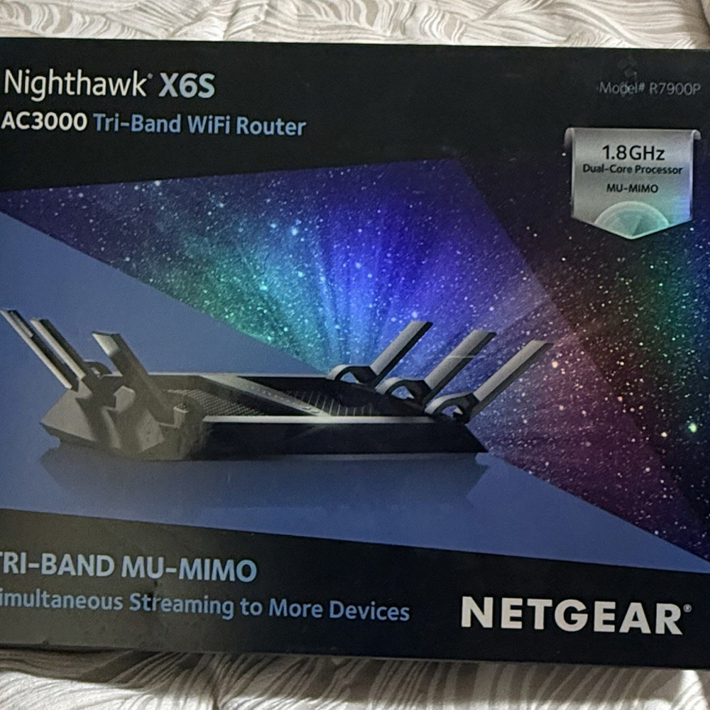 NETGEAR R7900P-100NAS Nighthawk X6 AC3000 Dual Band Smart WiFi Router